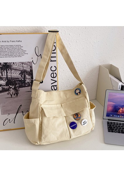 Tek Omuz Büyük Kapasiteli Kanvas Messenger Çanta (Yurt Dışından) fiyatları