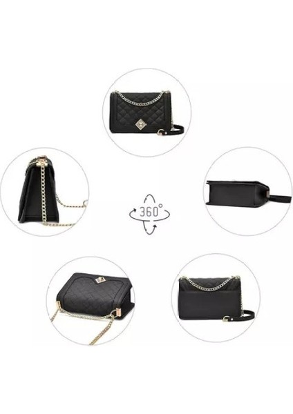 Abiye Çanta Zincir Askılı Kapitone Tote (Yurt Dışından) fırsatları