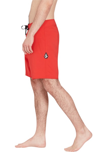 Kırmızı Erkek Kısa Şort Mayo A0812122_VOLCOM Lido Solid Mod 18 R modelleri