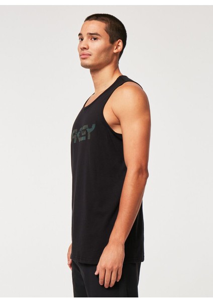 Siyah Erkek Bisiklet Yaka Baskılı Atlet Oakley Mark 3 Tank modelleri