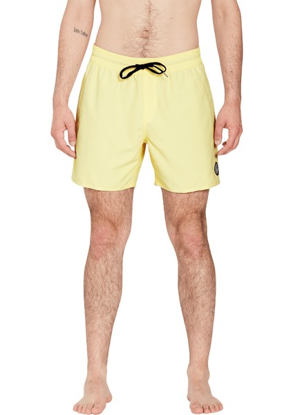 Sarı Erkek Kısa Şort Mayo A2512306_VOLCOM Lido Solid 16 Dny
