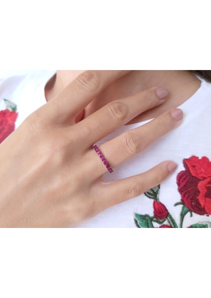 Yakut Taşlı Tamtur Yüzük 0423R0079 fırsatları