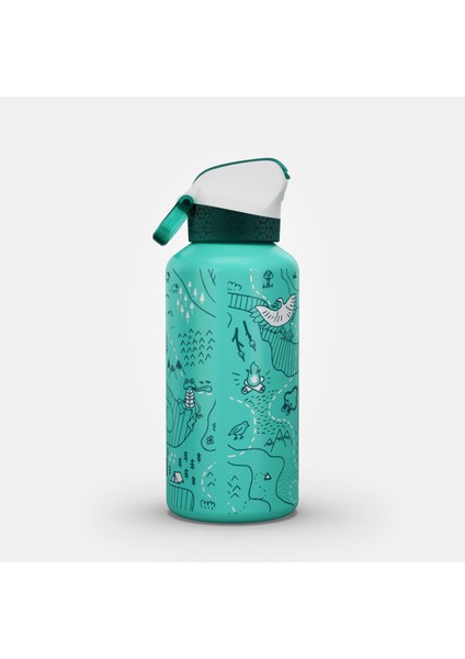 Quechua Outdoor Alüminyum Matara - Pipetli / 0,6 Litre - Grafik Desenli - 900 indirimleri