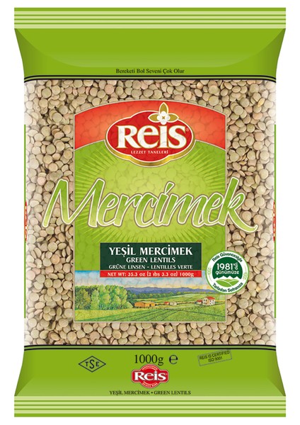 Yeşil Mercimek 1 kg