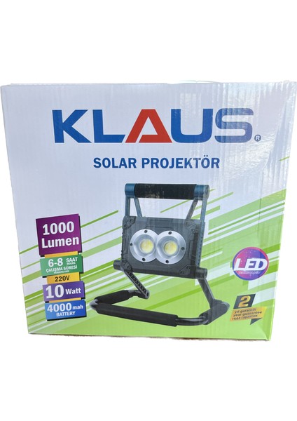 Solar LED Projektör KE47718 10 W 4000 Mah 1000 Lümen fiyatları