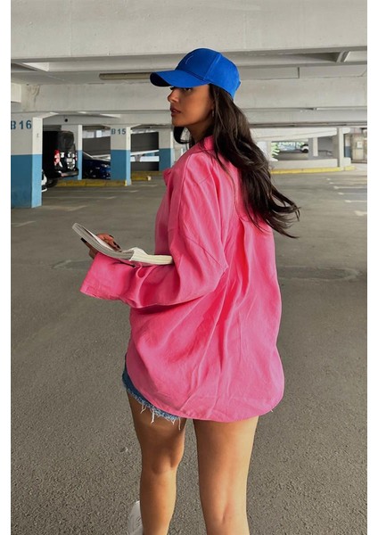 Modal Tiril Gömlek Pembe