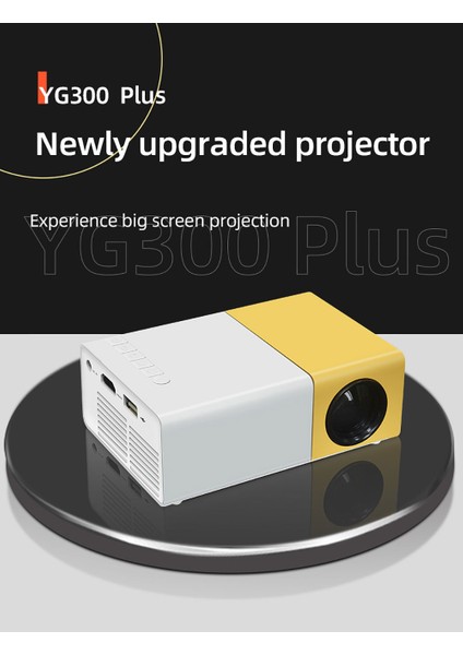 YG300 Plus Gerçek 1280X720P Çözünürlük 80 Ansı Lümen Mini Projeksiyon