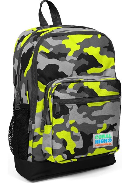 Kids Siyah Gri Kamuflaj Desenli 3’lü Okul Çanta Seti SET0123117 fiyatları