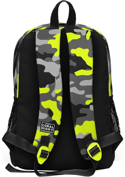 Kids Siyah Gri Kamuflaj Desenli 3’lü Okul Çanta Seti SET0123117 indirimleri