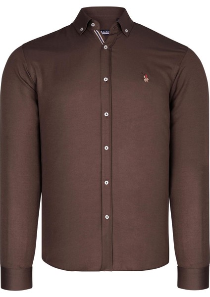 G674 Erkek Gömlek-Toprak