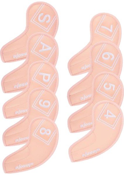 9 Adet Golf Demir Kafa Kapakları 4-9, P, A, S Pu Derisi Golf Kulübü Baş Kapağı Irons Pink Için (Yurt Dışından) fırsatları