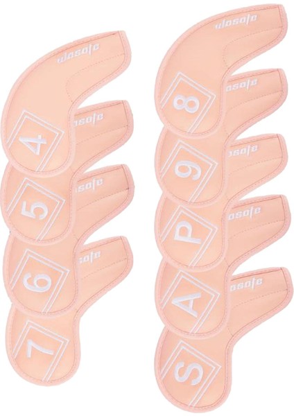 9 Adet Golf Demir Kafa Kapakları 4-9, P, A, S Pu Derisi Golf Kulübü Baş Kapağı Irons Pink Için (Yurt Dışından) indirimleri