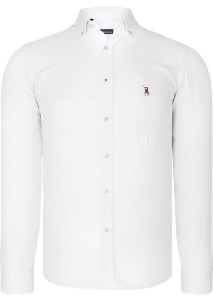 G785 Dewberry Erkek Gömlek-Beyaz