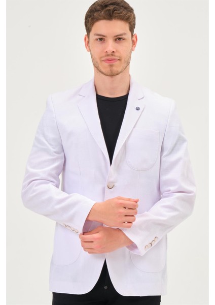 C9059 Dewberry Erkek Ceket-Kar Beyaz fırsatları