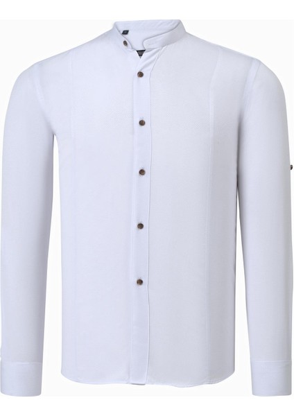 G786 Dewberry Erkek Gömlek-Beyaz