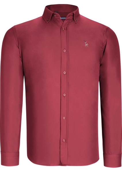 İkili Set G725 Erkek Gömlek-Lacivert- Bordo modelleri