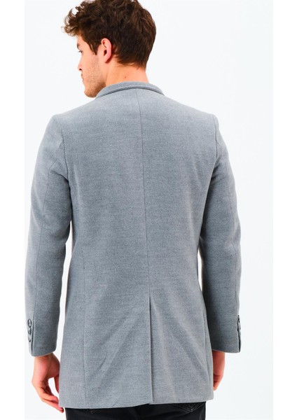 PLT8327 Dewberry Erkek Palto-Düz Gri fiyatları