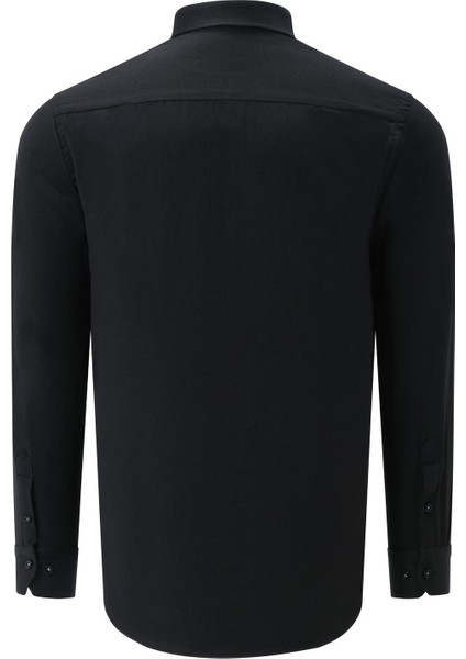 Ikili Set G674 Dewberry Erkek Gömlek Siyah Açık Mavi modelleri