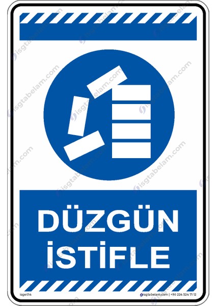 Düzgün İstifle/25x35cm/Etiket