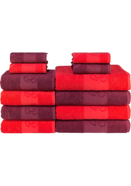 Banyo Havlu Setı 12 Adet - 4 Adet 30 x 50 cm , 4 Adet 50 x 100 Cm, 4 Adet 70 x 140 cm fiyatları