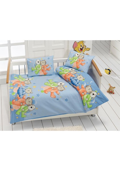 Bebek Çocuk Nevresim Takımı 100 x 150 Bbk-Düş-Mavi Mavi