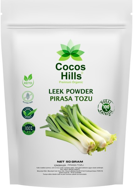 Leek Powder Pure Pırasa Tozu Katkısız 50 gram