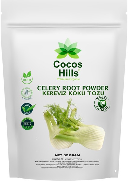 Celery Powder Pure Kereviz Tozu Katkısız 50 gram