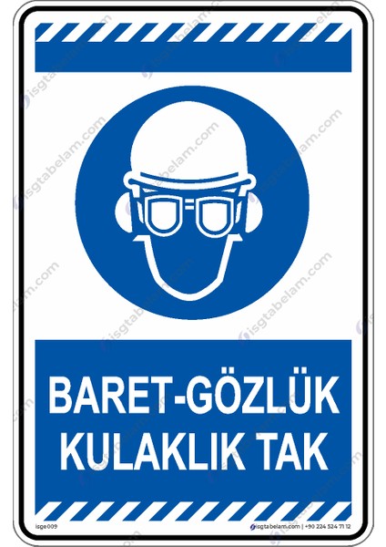 Baret, Gözlük, Kulaklık Tak/35x50cm/dekota