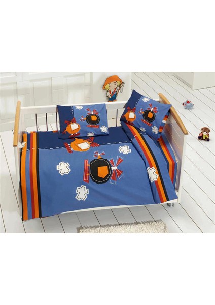 Bebek Çocuk Nevresim Takımı 100 x 150 Bbk-Sky-Mavi Mavi