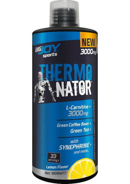 Bigjoy Sports Terminator L-Carnitine 3000 mg Limon Aroma 1000 ml L Karnitin Termojenik Kafein