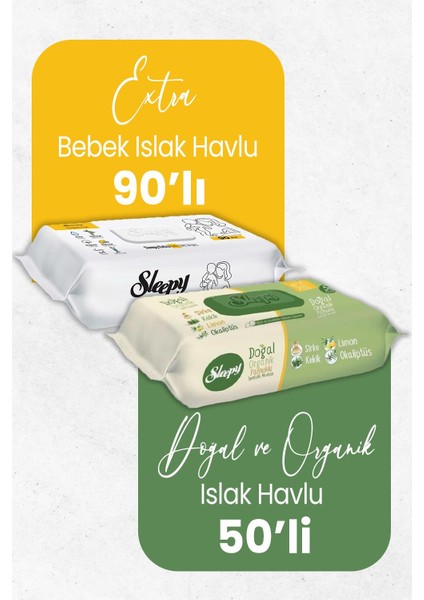 Extra Islak Bebek Havlusu 90'lı + Islak Mendil 50'li