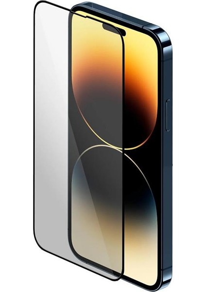 iPhone 14 Pro Max Uyumlu Hadid Serisi Hizalama Aparatlı Hardness Tempered Cam Ekran Koruyucu