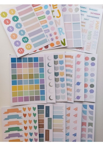 500 Adet Planner Soft Işaretleme Ajanda Günlük Bullet Journal Scrapbook