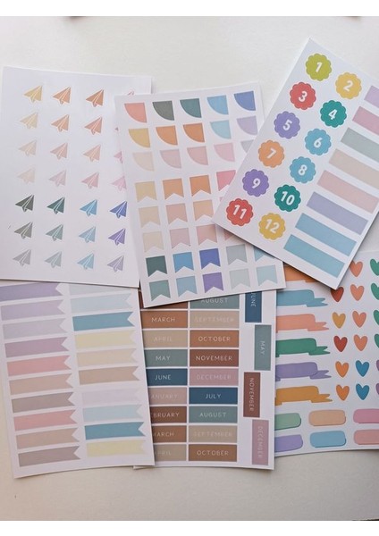 500 Adet Planner Soft Işaretleme Ajanda Günlük Bullet Journal Scrapbook