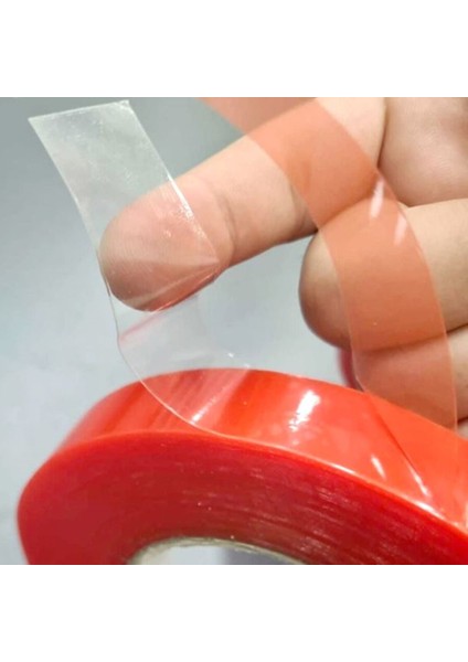 Çift Taraflı Silikonlu Şeffaf Bant 4 Adet Güçlü Vhb Montaj Bandı 2cm fırsatları