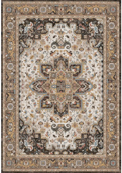 Konfor Antico 2356 Pamuk Tabanlı Yıkanabilir Otantik Vintage Klasik Eskitme Halı140x200 fiyatları