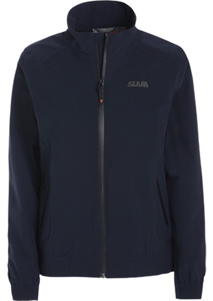 Lacivert Kadın Dik Yaka Uzun Cepli Regular Fit Yazlık Ceket A923001S00