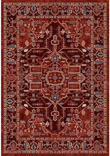 Konfor Antico 2353 Pamuk Tabanlı Yıkanabilir Otantik Vintage Klasik Eskitme Halı80x300 fiyatları