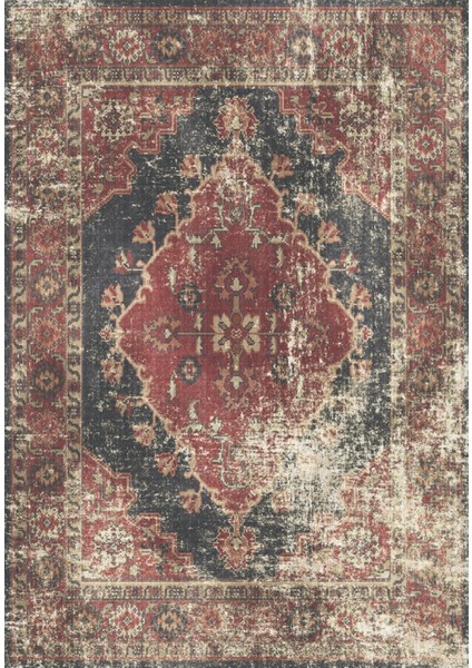 Antico 2352 Pamuk Tabanlı Yıkanabilir Otantik Vintage Klasik Eskitme Halı140x200 fiyatları