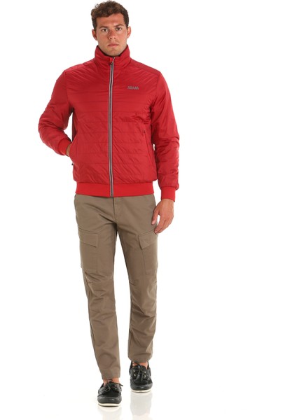 Kırmızı Erkek Dik Yaka Regular Fit Ceket A123003S00_ACT Graphene Short Jkt