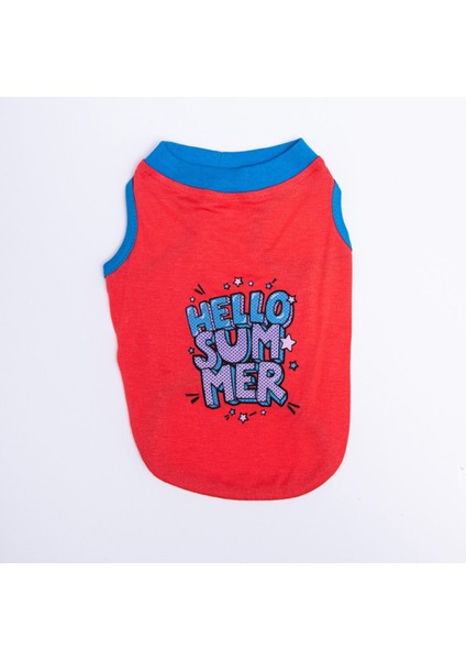 Nar Çiçeği Hello Summer Kedi Köpek Tişörtü - Kedi Köpek Kıyafeti Medium fiyatları