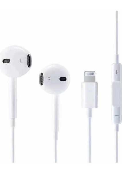 Iphone Girişli Kablolu Kulaklık Güçlü Bass ve Hi-Fi Kaliteli Ses (Tak Çalıştır Lightning Kulaklık)