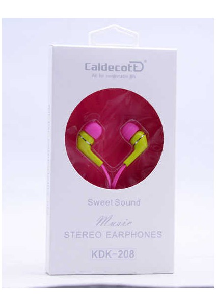 Yüksek Kalite ve Ses Performanslı Kulaklık (Caldecott KDK-208 Mp3 Stereo Kulaklık)