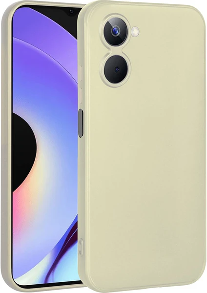 noktaks - Realme 10 4G - Kılıf Mat Soft Premier Silikon Kapak - Gold