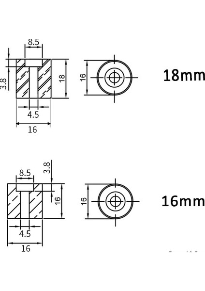 3D Yazıcı Isıtıcı Tabla Kalibrasyon/tesviye Silikonu – 4 Adet – Creality Uyumlu – Siyah