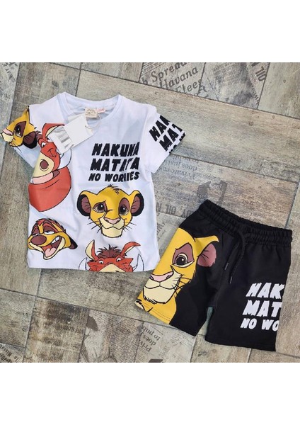 Erkek Çocuk Simba Şortlu Alt Üst Takım