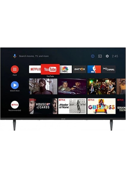 OV43F800 43" 109 Ekran Uydu Alıcılı Full HD Android Smart LED TV (Çerçevesiz)