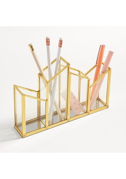 Asimetrik Cam Gold Fırçalık Düzenleyici