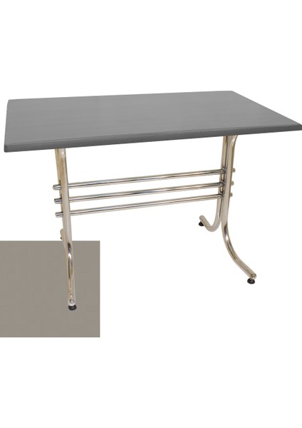 Japon Werzalit Mutfak Masası (80X120) - Koyu Gri
