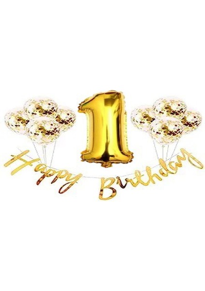 Mini Party Store Happy Birthday 1 Yaş Set